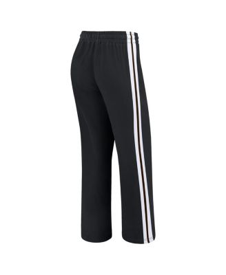 Women's Black Cleveland Browns Color Block Straight Leg Pants
