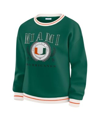 Women's Green Miami Hurricanes Seal Sweatshirt
