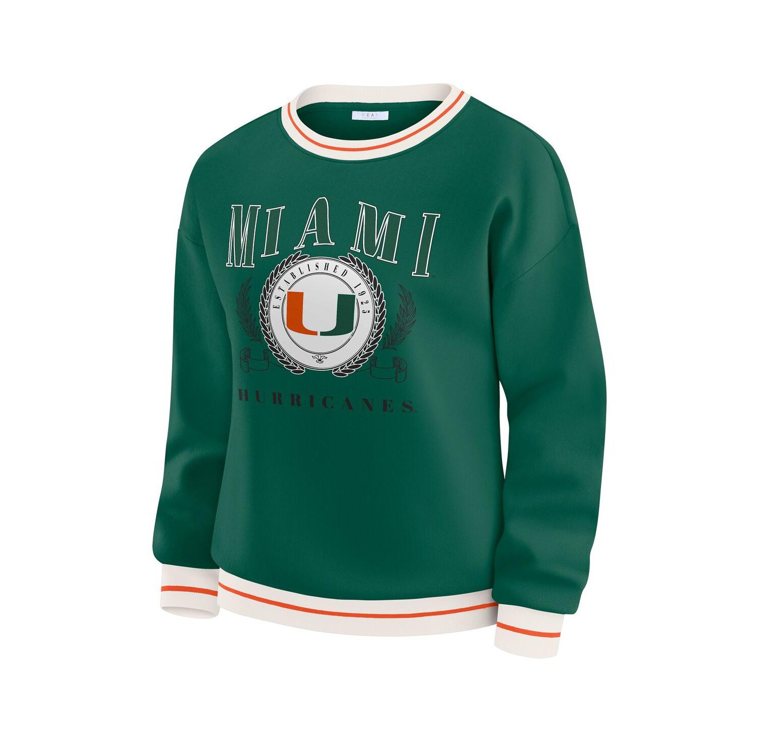 Women's Green Miami Hurricanes Seal Sweatshirt