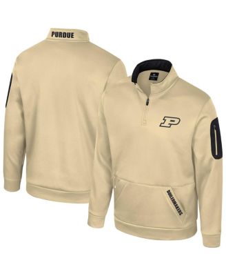 Colosseum - Men's Gold Purdue Boilermakers Mainframe Quarter-Zip Fleece Jacket