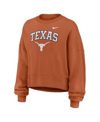Women's Texas Orange Texas Longhorns Oversized Phoenix Arch Pullover Sweatshirt