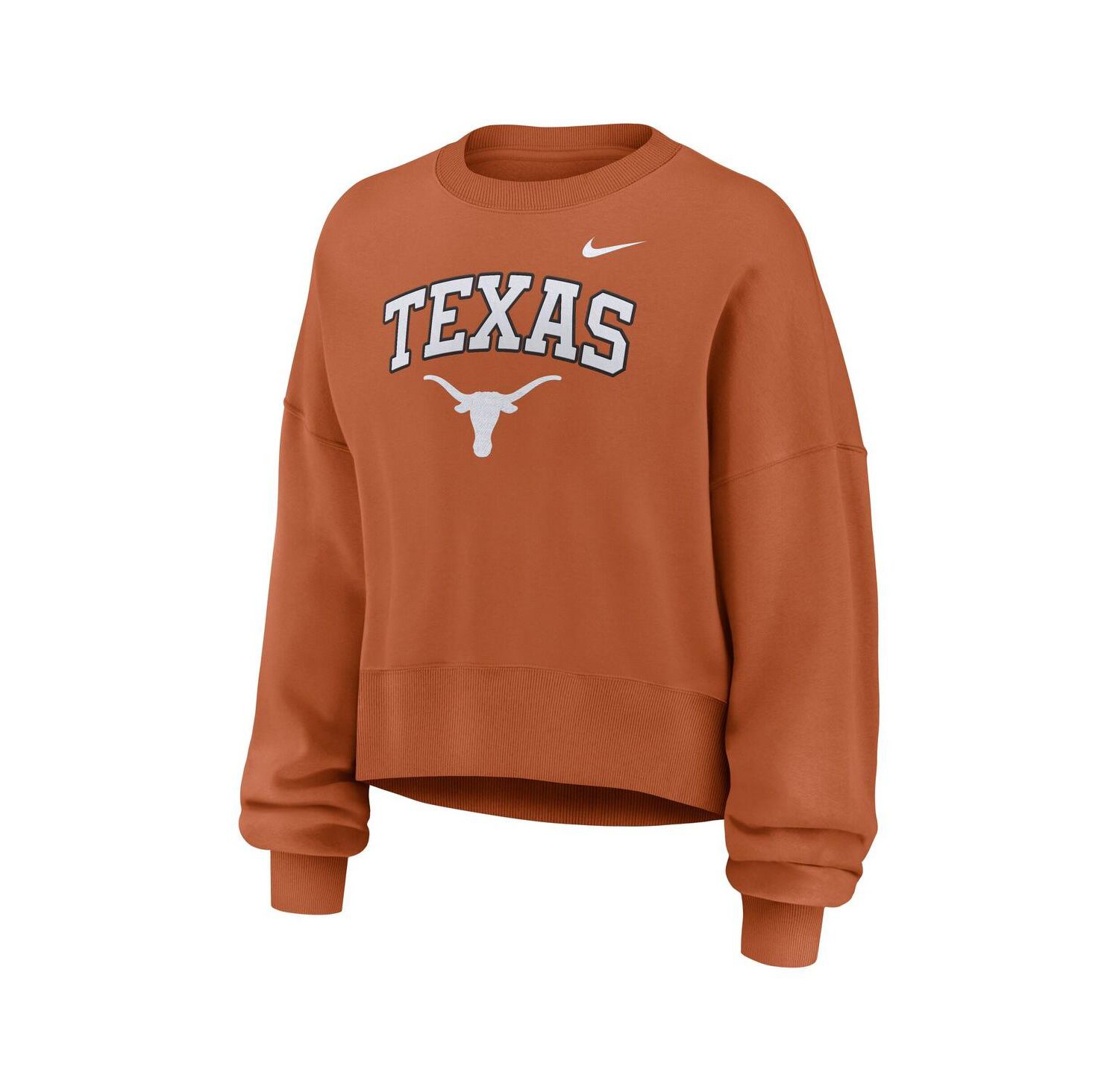 Women's Texas Orange Texas Longhorns Oversized Phoenix Arch Pullover Sweatshirt