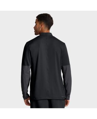 Men's Black Oregon Ducks One Goal Performance Half-Zip Pullover Hoodie