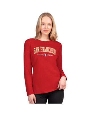 G-III 4Her by Carl Banks - Women's Scarlet San Francisco 49ers Best Play Long Sleeve T-Shirt