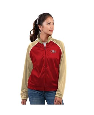 G-III 4Her by Carl Banks - Women's Scarlet San Francisco 49ers Replay Full-Zip Track Jacket