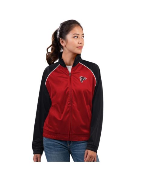 Женские куртки G-III 4Her by Carl Banks Women's Red Atlanta Falcons Replay Full-Zip Track Jacket