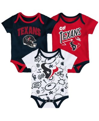 Outerstuff - Baby Boys and Girls Houston Texans All Day Play Three-Piece Bodysuit Set