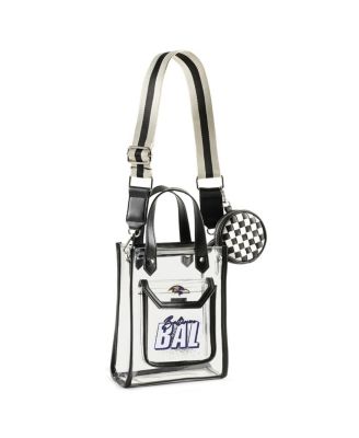 WEAR by Erin Andrews - Baltimore Ravens Clear Stadium Crossbody Purse with Coin Pouch