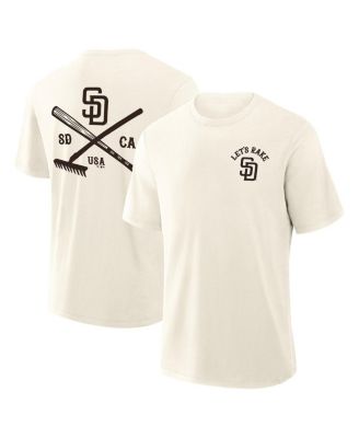 Fanatics - Men's Cream San Diego Padres Nostalgia Stadium Slub T-Shirt
