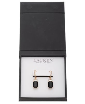 Glass Stone Drop Earrings