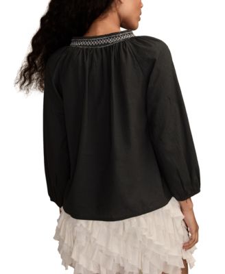Women's Shine Peasant 3/4-Sleeve Top