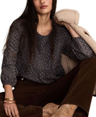 Women's Novelty Stripe Long Sleeve Top