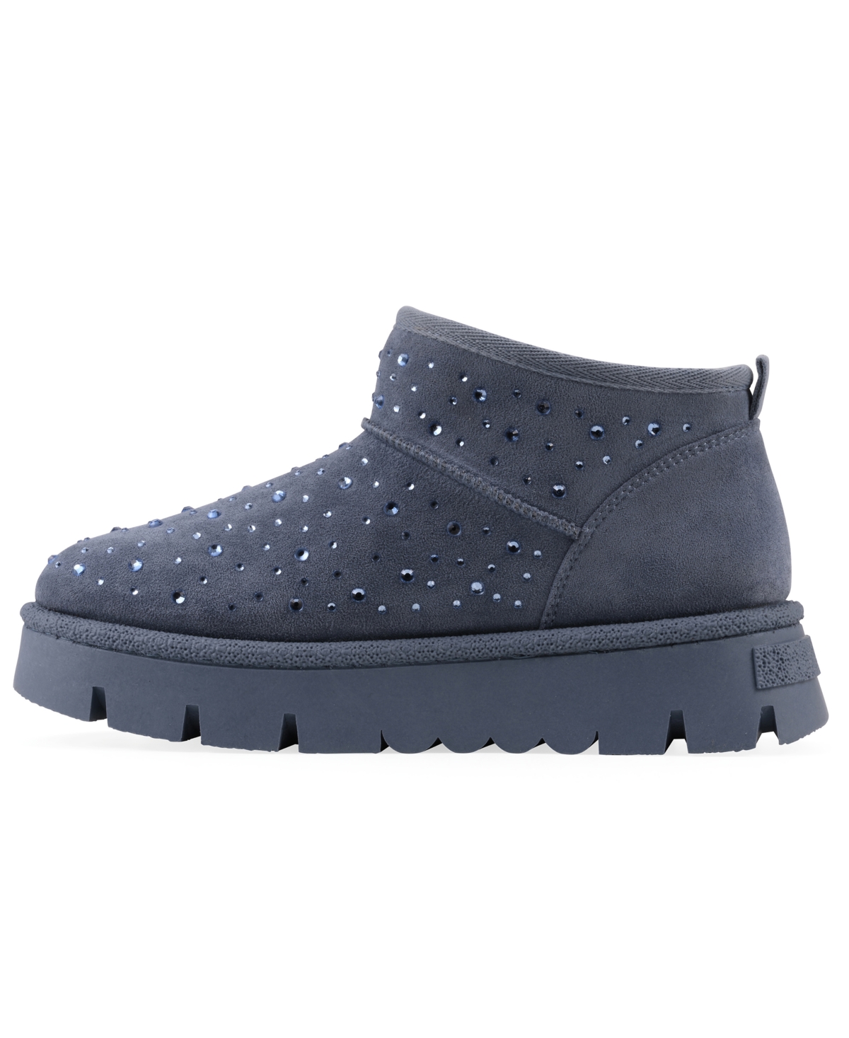 White Mountain Women's Tomas Faux Fur Bootie In Blue