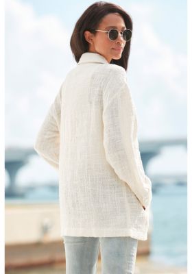 Women's Boucle Shirt Jacket