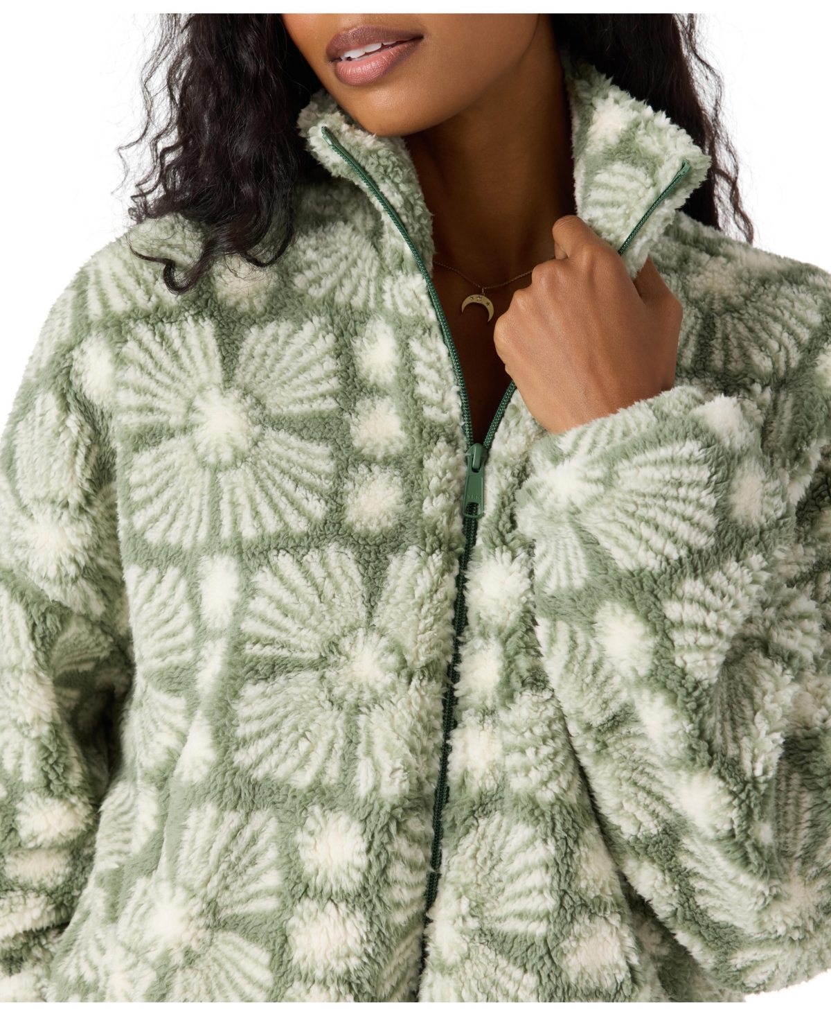 O'neill Cordin Allover Print Fleece Jacket In Multi