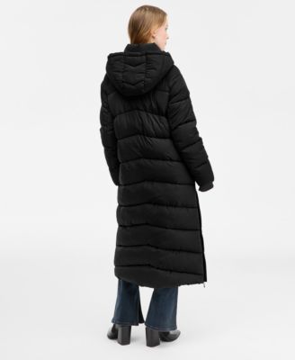 Women's Hooded Water-Resistant Maxi Puffer Coat, Macy's Exclusive
