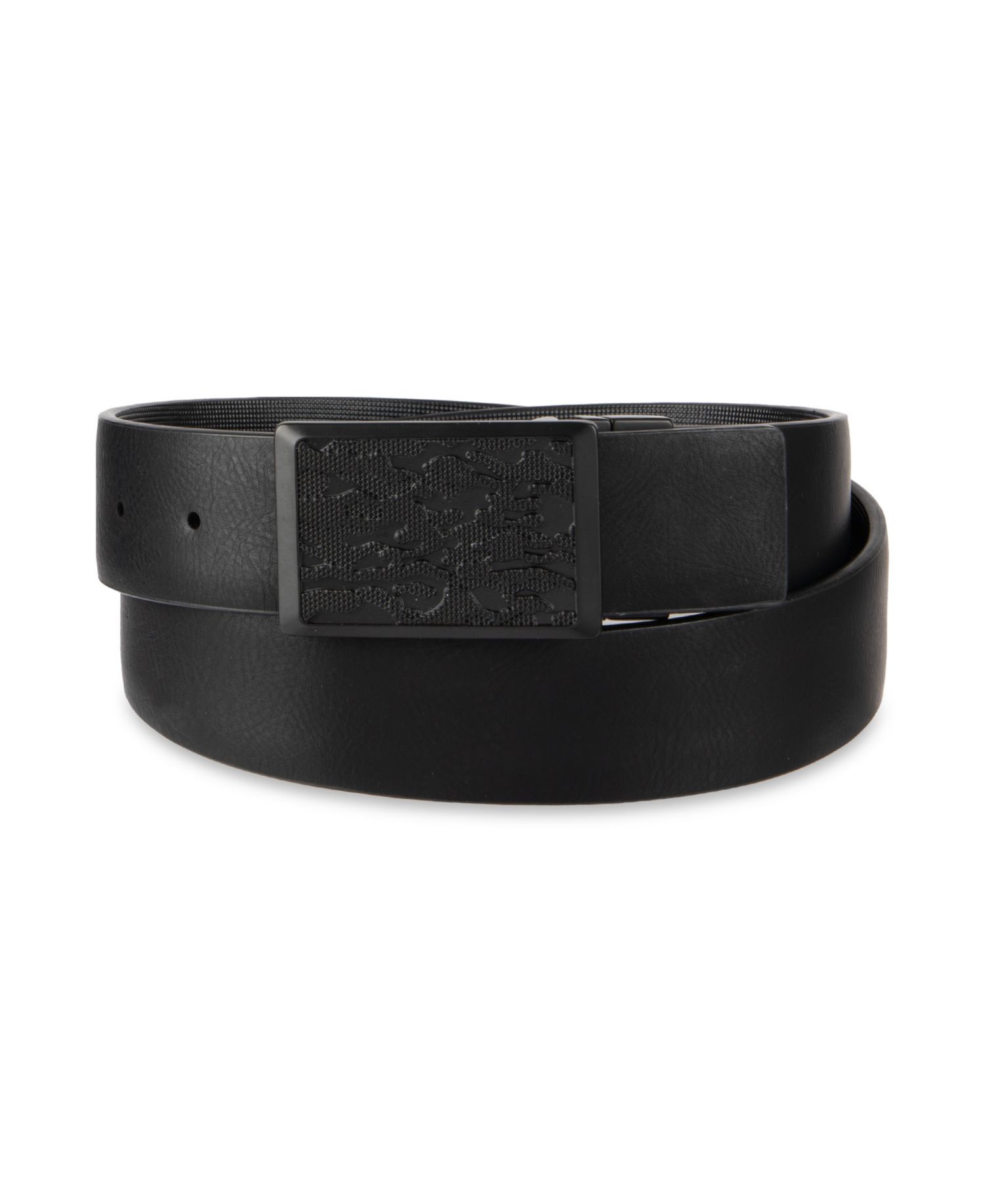 Men's Reversible Compression Plaque Buckle Belt