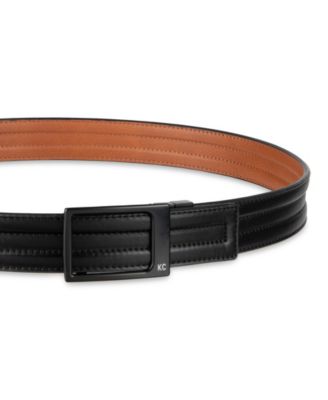 Men's Reversible Compression Plaque Locking Buckle Belt