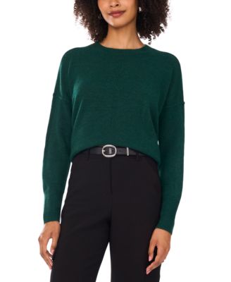 Women's Cozy Crewneck Long-Sleeve Extend-Shoulder Sweater