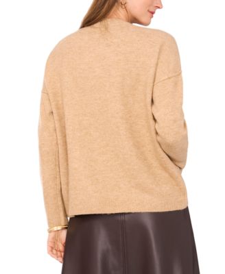 Women's Cozy Crewneck Long-Sleeve Extend-Shoulder Sweater, XXS-3X