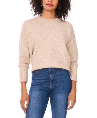 Women's Cozy Crewneck Long-Sleeve Extend-Shoulder Sweater