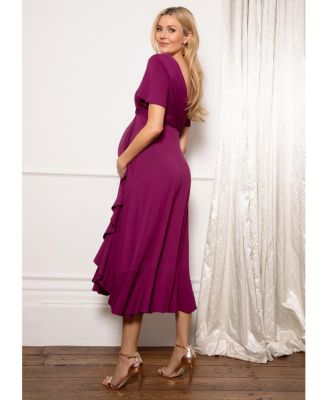 Maternity Waterfall Midi Dress