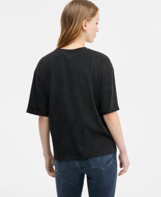 Women's Short-Sleeve Studded Party T-Shirt