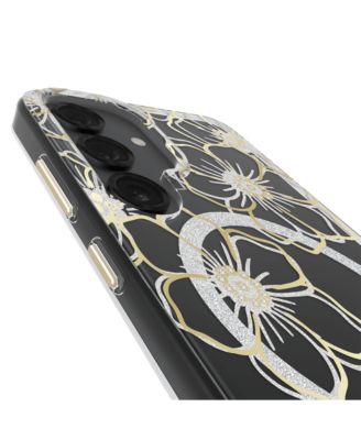 Floral Gems Case with Magnet for Samsung Galaxy S25 Plus