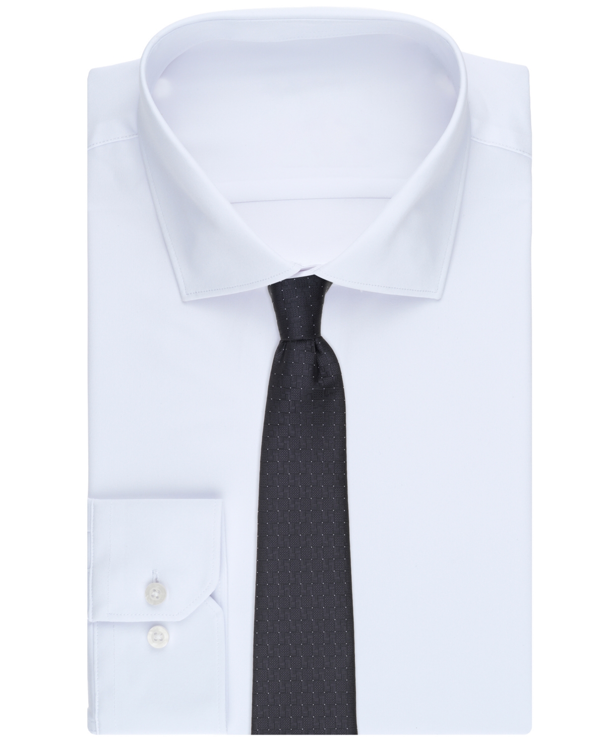 Perry Ellis Portfolio Men's Draughton Geo-pattern Classic Tie In Black