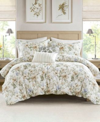 Harbor House Herbal Print 5 Pc. Duvet Cover Set In Multi