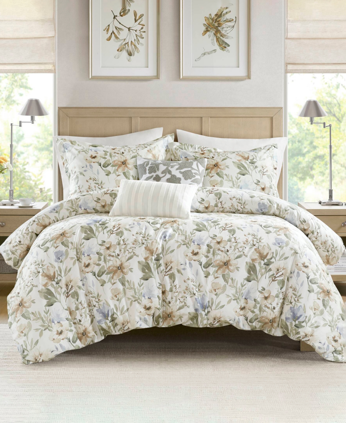 Harbor House Herbal Print 5-pc. Duvet Cover Set, King/cal King In Multi