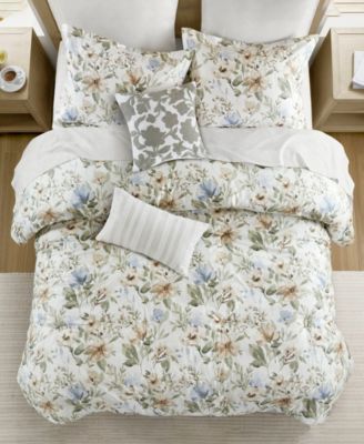 Herbal Print Oversized 6-Pc. Comforter Set, California King