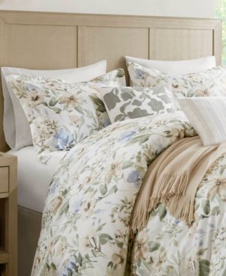 Herbal Print 5-Pc. Duvet Cover Set, Full/Queen