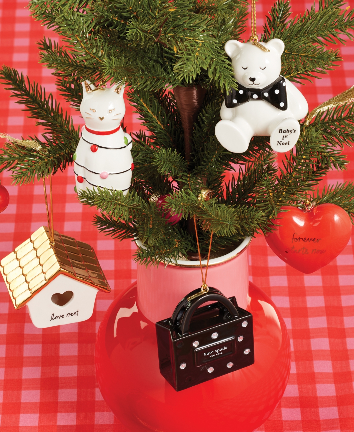 Kate Spade 2025 Be Jolly Our First Christmas Ornament In Red