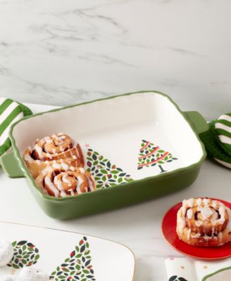 Kate Spade Evergreen Rectangular Scallop Baking Dish