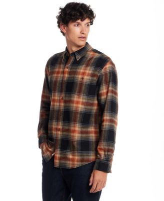 Men's Button Front Flannel Shirt