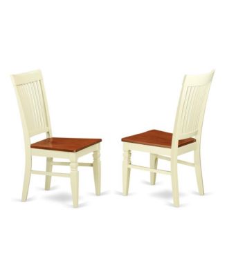 3- piece  hardwood high-quality buttermilk and cherry finish Dining Room Set