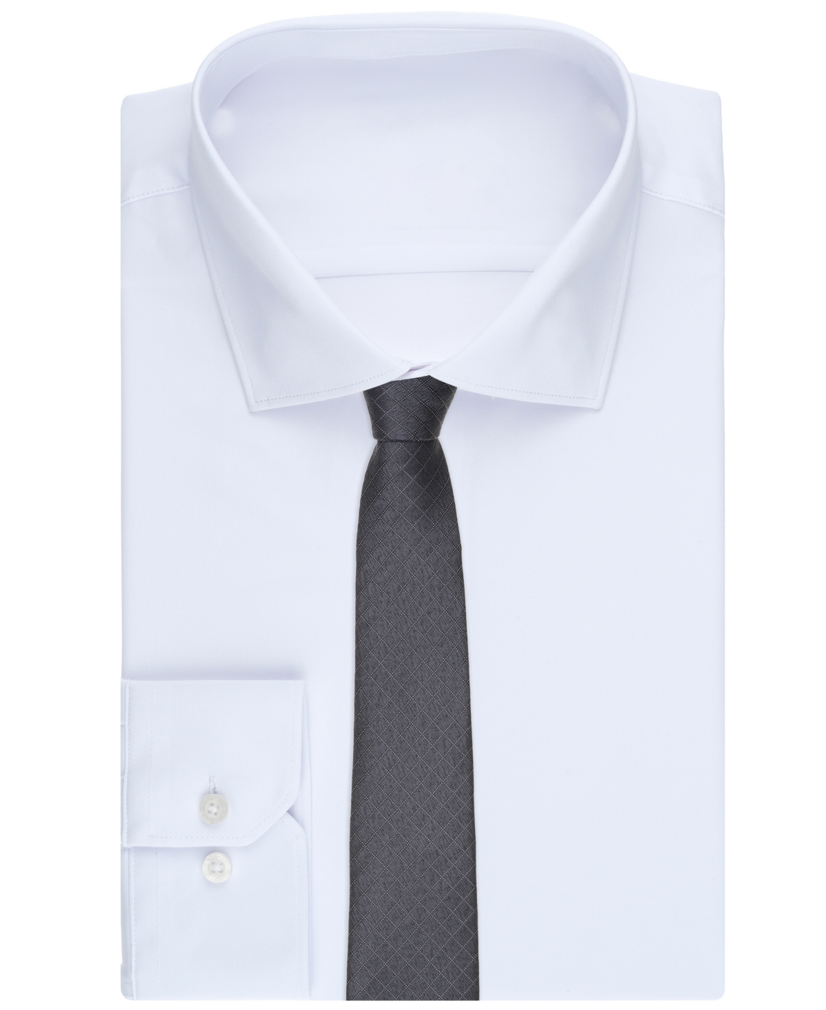 Michael Kors Men's Newman Grid Tie In Black