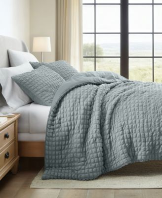 Textured Seersucker Box 3-Pc. Comforter Set, Full/Queen