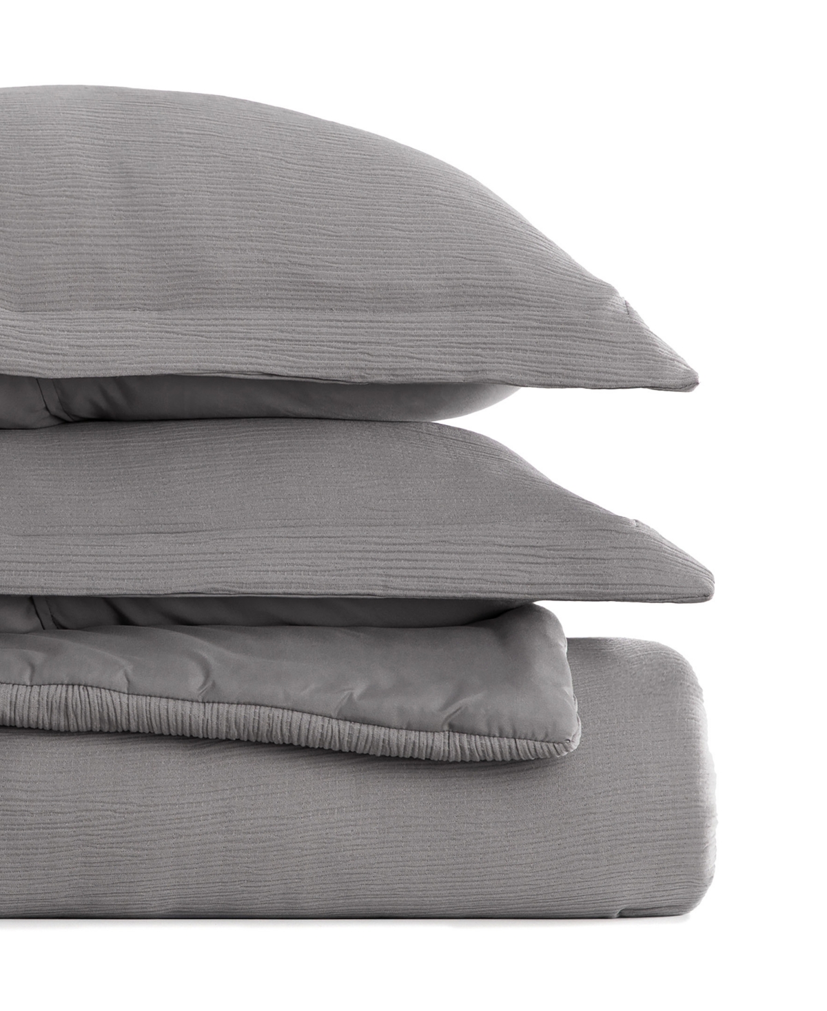 Ienjoy Home Cloud Weave Gauze 3-pc. Comforter Set, King/ California King In Gray