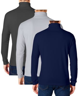 Men's 3-Pack Long Sleeve Turtle Neck T-Shirt