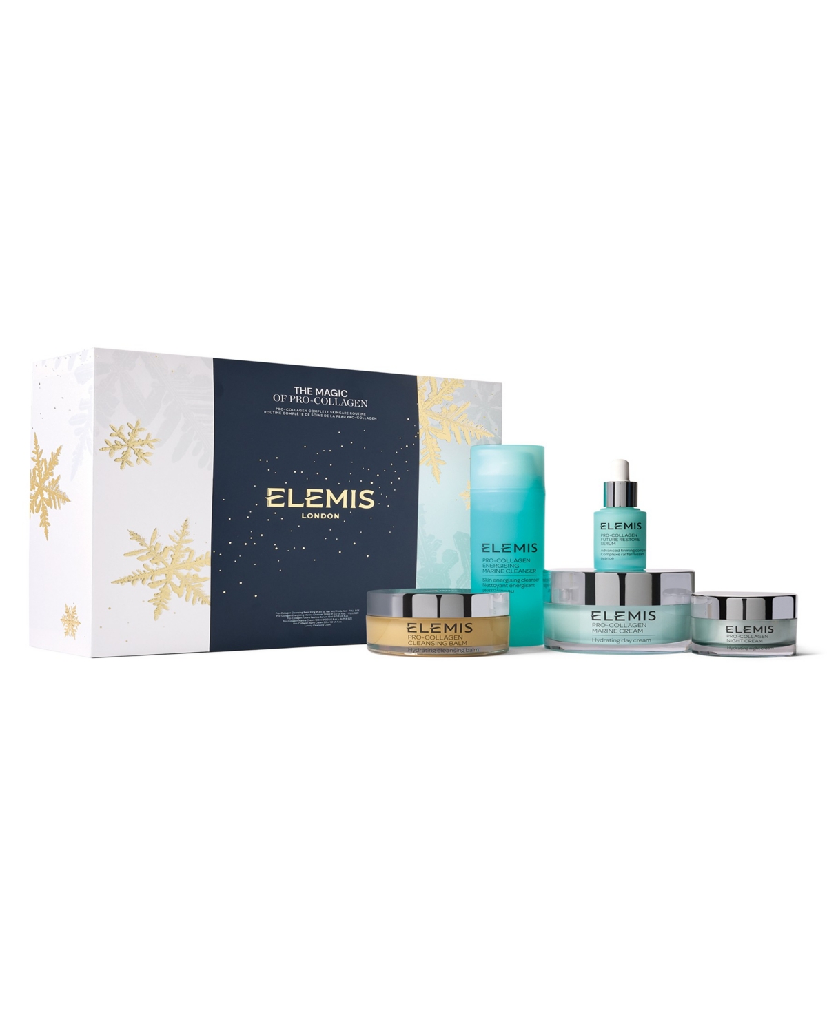 Elemis The Magic Of Pro-collagen Complete Routine Skincare Set In Transparent