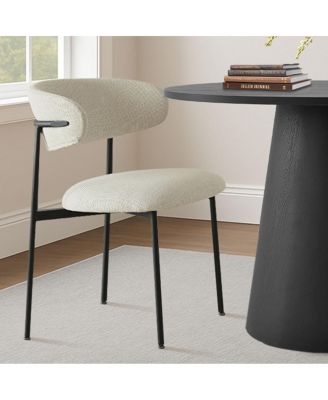 3-Piece durable MDF 35" Round Dining Table Set with 2 Stylish Chairs Cozy Dining set