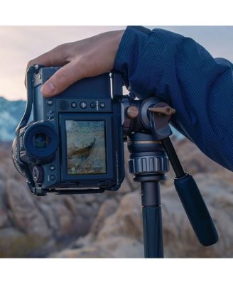  Travel Video Fluid Head with 3-Stage Carbon Fiber Tripod Legs