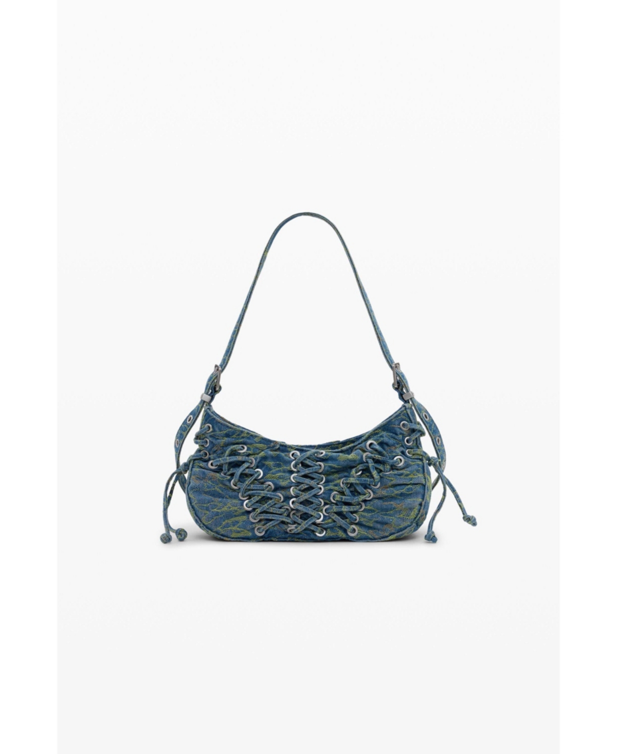 Desigual Women's Medium Braided Denim Bag In Blue
