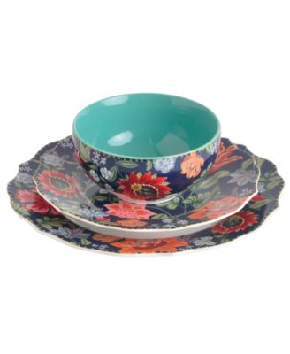 Chintz 12-Pc. Dinnerware Set, Service For 4