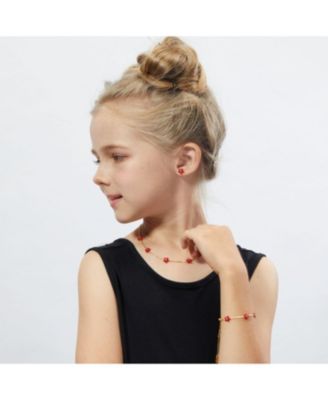 Petit Rosie Earrings in Red