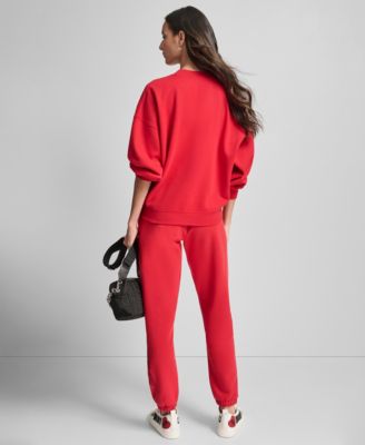 Women's Exploded Rhinestone Varsity Logo Sweatshirt