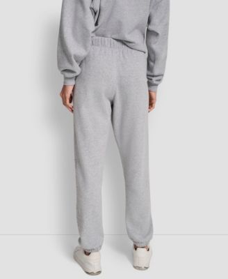 Women's Exploded Rhinestone Varsity Logo High Rise Relaxed Jogger