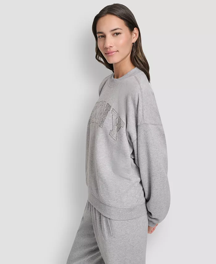 Women's Exploded Rhinestone Varsity Logo Sweatshirt - thumbnail 3